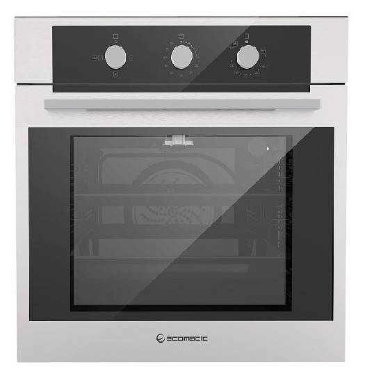 ايكوماتيك فرن 60 سم غاز بشواية غاز والمروحة - G6424T