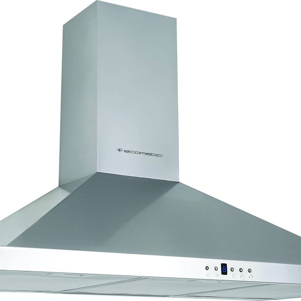 ايكوماتك - شفاط هرمى استانلس 90 سم H96D