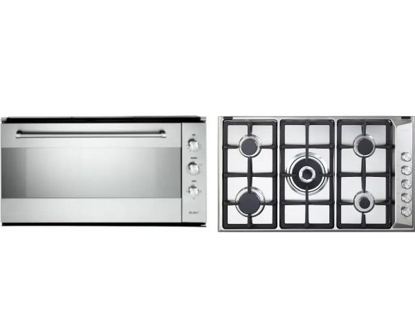 طقم البا - بلت ان فرن غاز 90 سم E-109-52XN+مسطح غاز 90 سم EN95-545XD