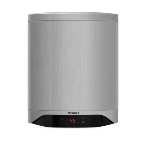 سخان تورنيدو كهرباء 40لتر اينامل ديجيتال سلفر TEEE40DS