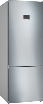 ⁦بوش ثلاجة قائمة بذاتها بفريزر في الاسفل - 505 لتر - - KGN56CI30U -سلسله4، فضي bosch⁩ - الصورة ⁦2⁩