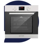 ايكوماتيك فرن 60 سم شواية غاز ديجيتال استانلس مروحة توزيع - G6404TTD