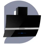 شفاط إيكوماتك ديكوري 90 سم كريستال أسود - 3 سرعات تاتش – H910NATBLX
