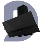 شفاط إيكوماتك ديكوري مائل 90 سم كريستال أسود – H9106MRB