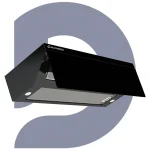 شفاط إيكوماتك ديكورى 90 سم 500 م3/ساعة 3 سرعات كريستال أسود H9205GLB
