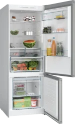 ⁦بوش ثلاجة مع فريزر في الأسفل  سعة 483 لتر، ، KGN55VI2E9، فضيSeries 4 bosch⁩ - الصورة ⁦3⁩