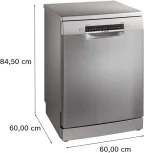 بوش غسالة أطباق 13 أفراد 6 برامج 60 سم أستانلس ستيل -SMS4EMI60V bosch - Image 9