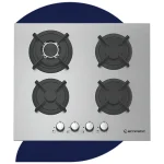 ايكوماتيك - مسطح غاز فلات استانلس ستيل 60 سم S603RC