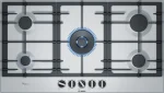 ⁦بوش سلسلة الطرازات Serie 6 Gas hob 90 cm ستانلس ستيل PCR9A5B90 bosch⁩ - الصورة ⁦3⁩