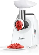 ⁦مفرمة لحم بوش سيريس 4، CompactPower، 2000 W، أبيض، أبيض MFW3X18W bosch⁩ - الصورة ⁦4⁩