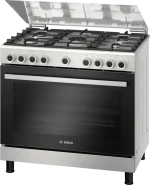 ⁦بوش بوتاجاز غاز 90 سم، 5 شعلات مع شواية، ، سلسلة 4- HGVDF0V50S bosch⁩ - الصورة ⁦2⁩