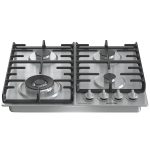 جورينيا مسطح غاز بلت إن 60 سم – 4 شعلات، حوامل زهر، ستانلس ستيل – موديل – GW642X - Image 3