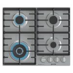 جورينيا مسطح غاز بلت إن 60 سم – 4 شعلات، حوامل زهر، ستانلس ستيل – موديل – GW642X - Image 2