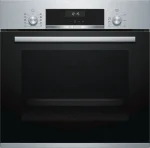 بوش فرن بلت ان سلسلة 6 - فرن كهربائي 60 سم - اسود - ستانلس ستيل - مروحة - HBJ558YS0G bosch