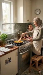 ⁦بوتاجاز رويال سيزر 60 سم – 4 شعلات كاست بمروحة للفرن – موديل 2010284⁩ - الصورة ⁦2⁩
